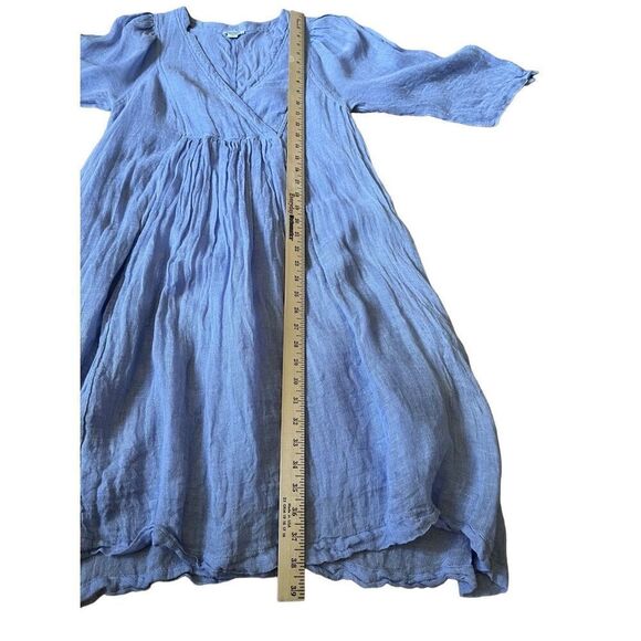 Sundance Linen Knee Length Dress size S Blue - Picture 7 of 12